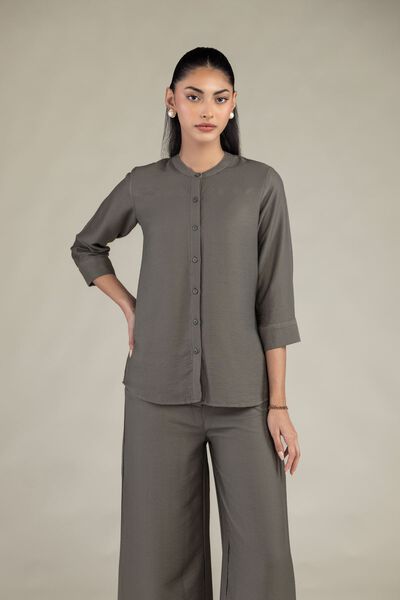 Dyed | Crepe | Solid Crepe Shirt | USD 20.00