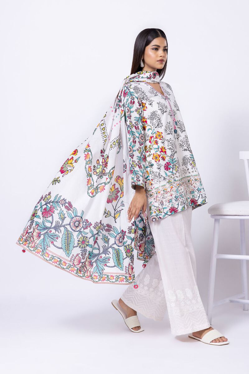 Printed | Slub Lawn | Dupatta | null