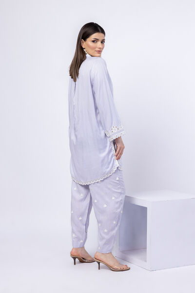 Embroidered | Crosshatch Raw Silk | Shalwar | USD 6.90