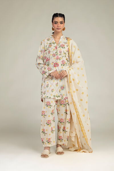Printed | Cambric | Floral Cambric Shalwar  | USD 30.00