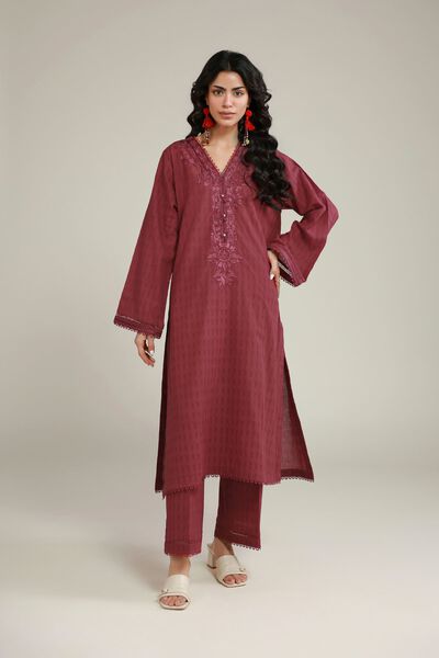 Embroidered | Dobby | Fabrics 2 Piece | Top and Bottom | USD 40.00