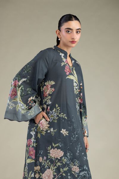 Printed | Cambric | Floral Cambric Kurta | USD 45.00