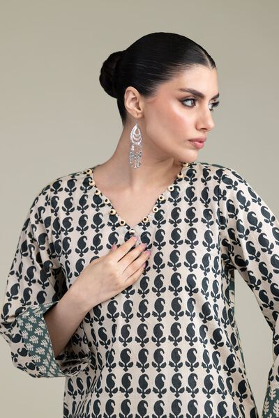 Printed | Cambric | Short V-Neck Kurta | USD 30.00