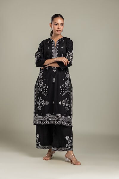 Embroidered | Heavy Textured Cotton | Fabrics 2 Piece | Top and Bottom | USD 45.00