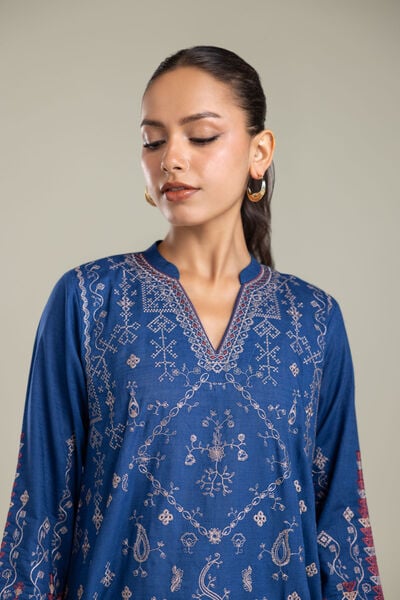 Embroidered | Heavy Textured Cotton | Fabrics 2 Piece | Top and Bottom | USD 55.00