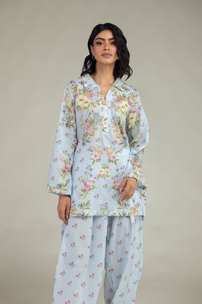 Embroidered | Cambric | Short V-Neck Kurta | USD 35.00