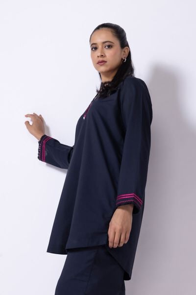 Embroidered | Chambray | Kurta | USD 9.00