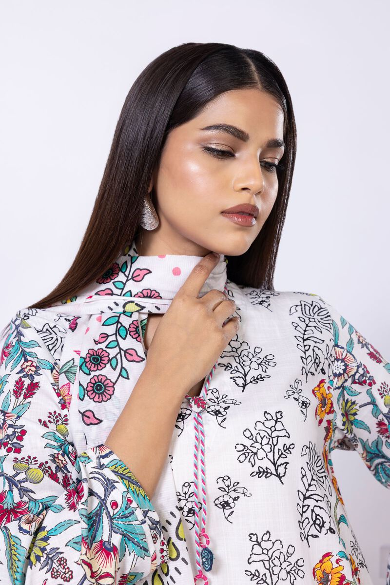 Printed | Slub Lawn | Dupatta | null