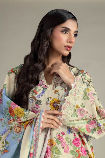 Embroidered | Cambric | Fabrics 3 Piece | USD 45.00