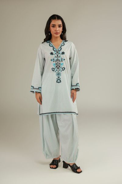 Embroidered | Cotton Dobby | Embroidered Shalwar | USD 30.00