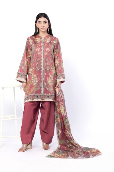 Printed | Jacquard | Fabrics 3 Piece | USD 45.00