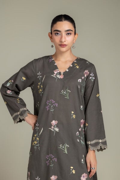 Embroidered | Light Khaddar | Fabrics 2 Piece | Top and Bottom | USD 45.00