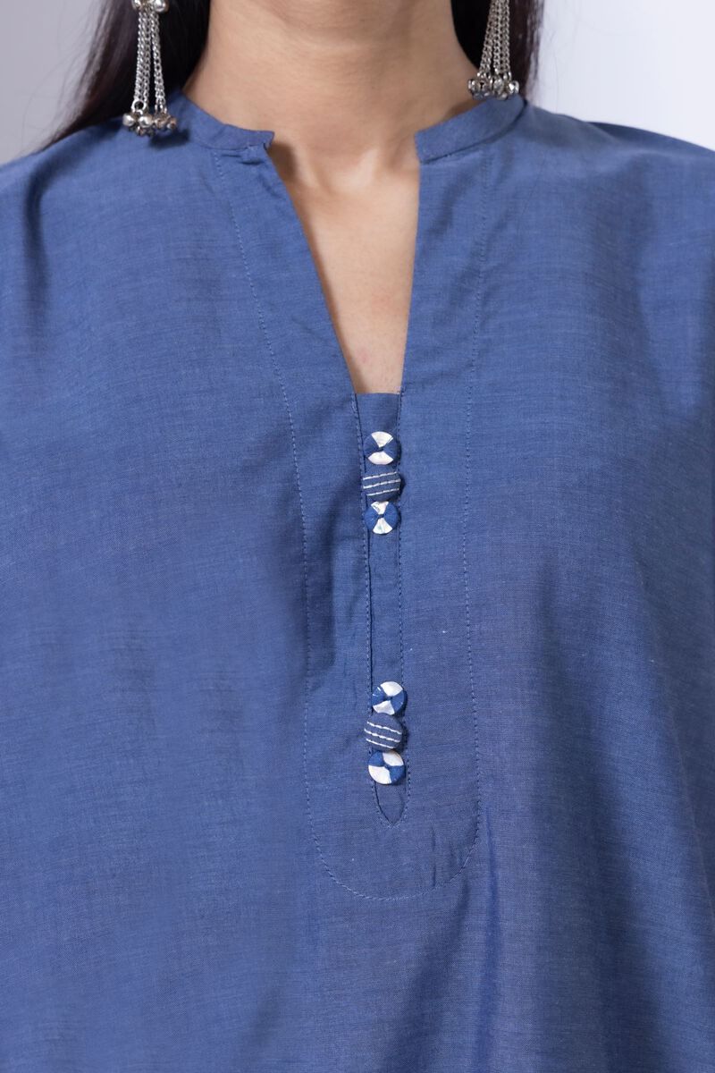 Dyed | Chambray | Kurta | null