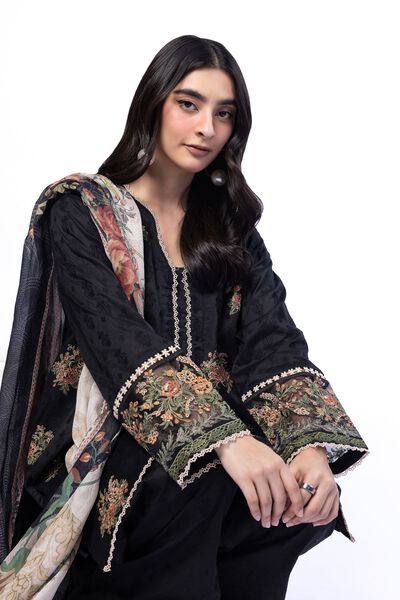 Embroidered | Broshia | Fabrics 3 Piece | USD 60.00