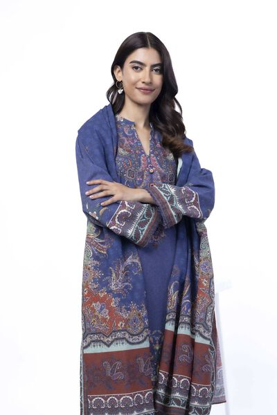 Printed | Karandi | Fabrics 3 Piece | USD 40.00