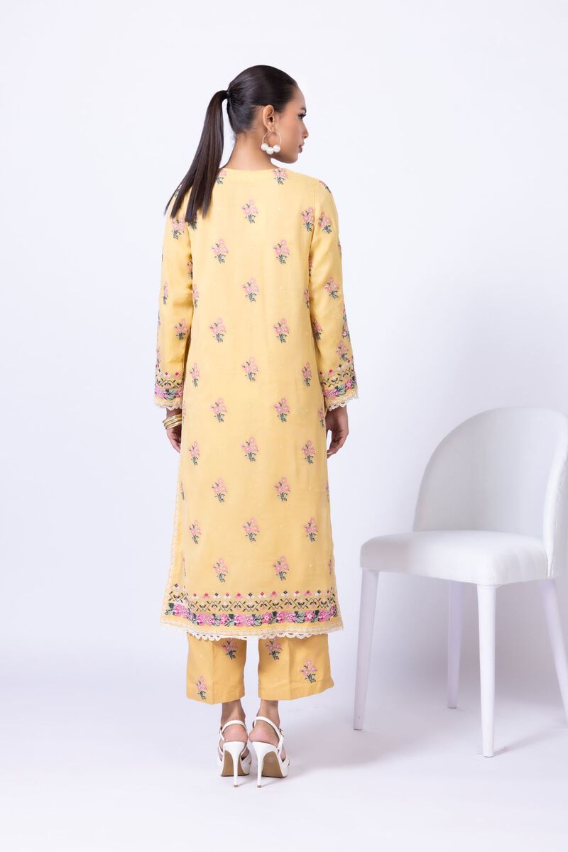 Embroidered | Polyester Crinkle Chiffon | Kurta | USD 30.00