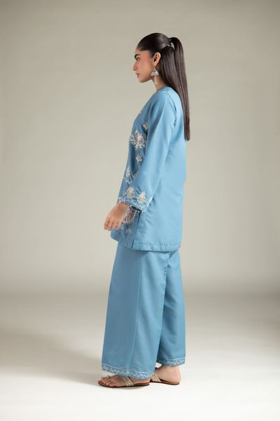 Embroidered | Blended Cambric | Pants | USD 25.00