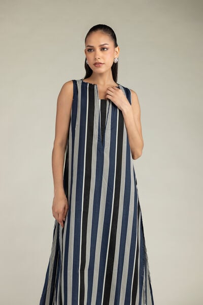 Printed | Cambric | Sleeveless Longline Kurta | USD 17.50