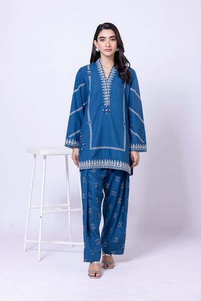 Embroidered | Dull Raw Silk | Kurta | USD 17.50