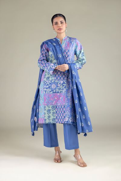 Printed | Lawn | Floral Tassel Dupatta | USD 25.00