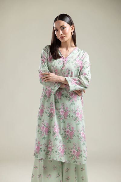 Printed | Cotton Viscose | Long Floral Kurta | USD 17.50