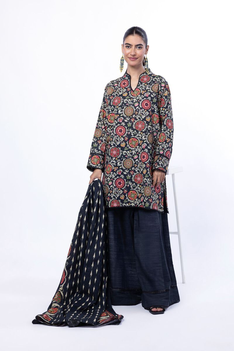 Printed | Light Khaddar | Tailored 3 Piece | null