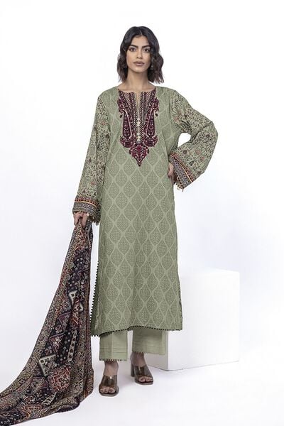 Embroidered | Lawn | Fabrics 3 Piece | USD 40.00