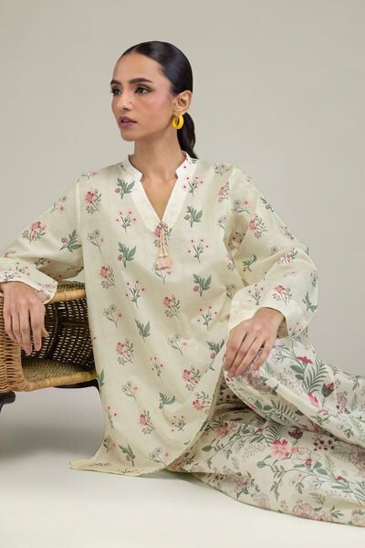 Printed | Cambric | Floral Cambric Kurta | USD 30.00