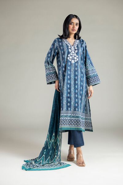 Embroidered | Lawn | Fabrics 3 Piece | USD 13.50