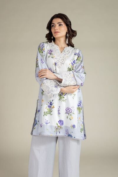 Embroidered | Satin | Tailored 2 Piece | Top and Bottom | USD 60.00