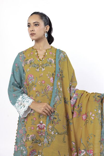 Embroidered | Light Khaddar | Tailored 3 Piece | USD 50.00