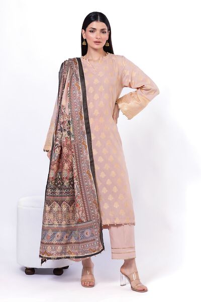 Printed | Jacquard | Fabrics 3 Piece | USD 13.50