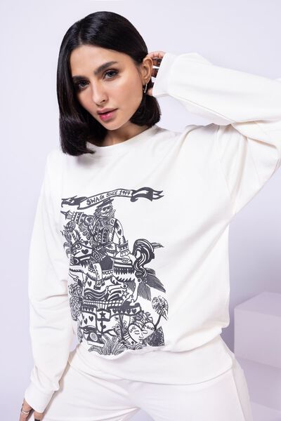 Printed | Lycra Terry | Sweatshirt | USD 6.00