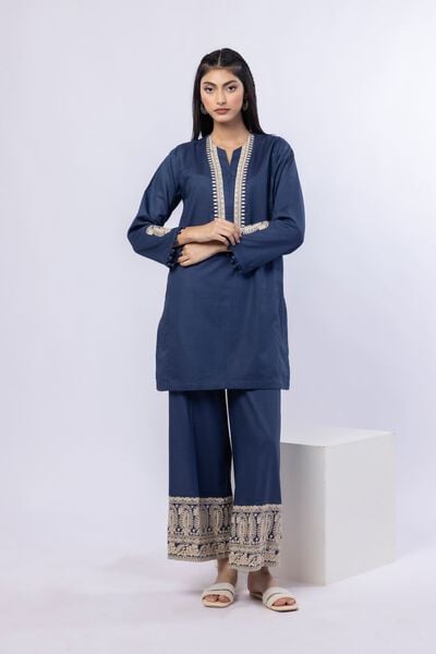 Embroidered | Cotton Dobby | Pants | USD 25.00