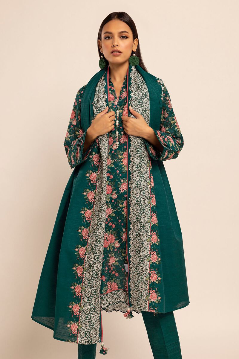 Printed | Light Khaddar | Fabrics 3 Piece | null