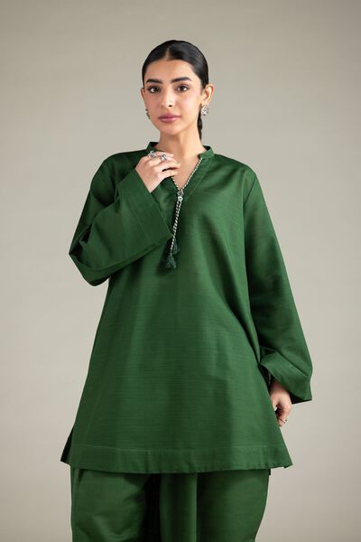 Dyed | Textured Cotton | Kurta | USD 30.00
