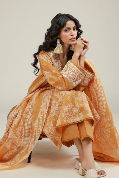 Embroidered | Lawn | Floral 3-Piece Suit | USD 70.00