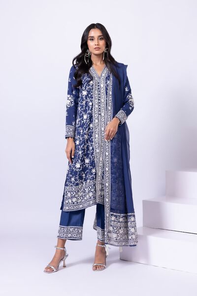 Embroidered | Viscose Oak Silk | Pants | USD 12.00