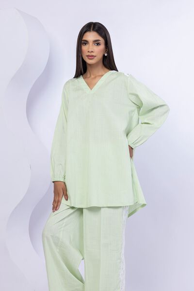 Embroidered | Crosshatch Poplin | Kurta | USD 30.00