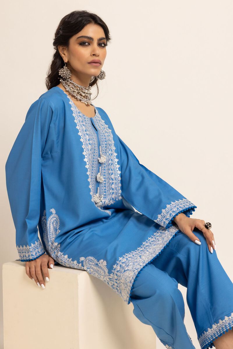 Embroidered | Dull Raw Silk | Kurta | null