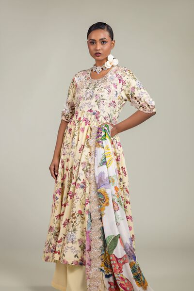 Raw Silk | Three Piece Suit | USD 54.00