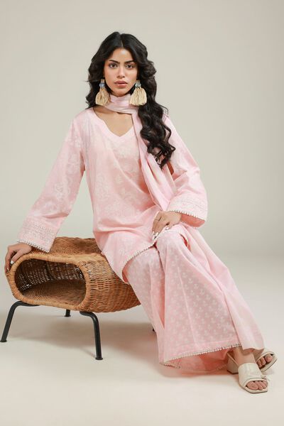 Embroidered | Lawn | Tailored 3-Piece Set | USD 70.00