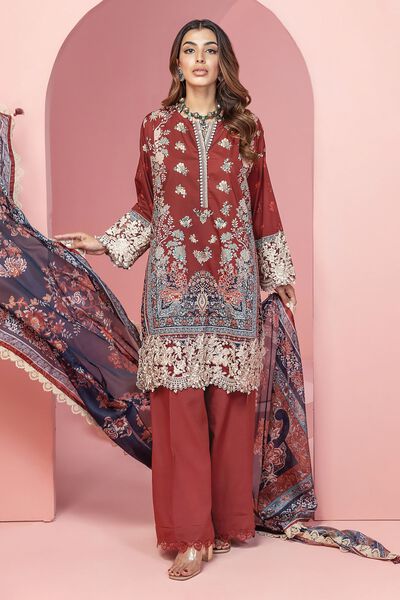 Pima Lawn | Embroidered | Tailored 3 Piece | USD 50.00