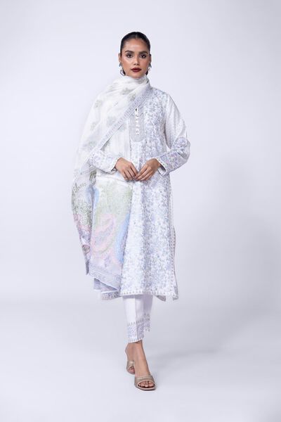 Embroidered | Russian Raw Silk | Pants | USD 30.00