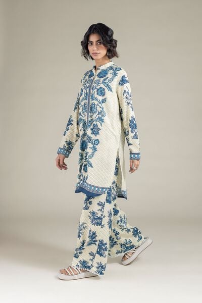 Printed | Raw Silk | Pants | USD 20.00