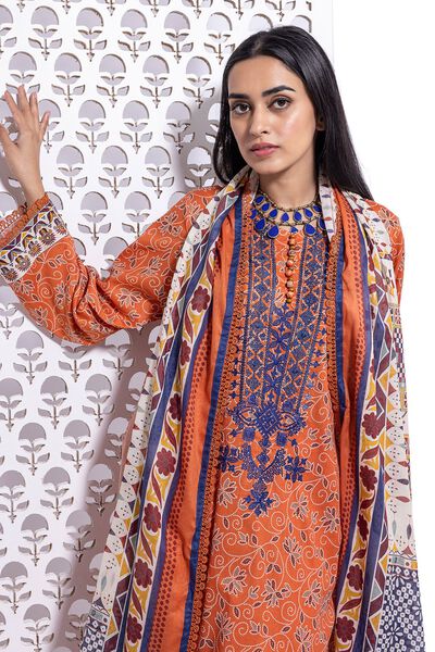 Lawn | Embroidered | Fabrics 3 Piece | USD 30.00