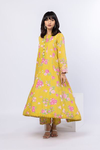 Printed | Crosshatch Raw Silk | Pants | USD 9.00