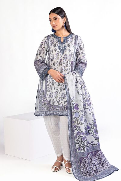 Embroidered | Cambric | Fabrics 3 Piece | USD 22.50