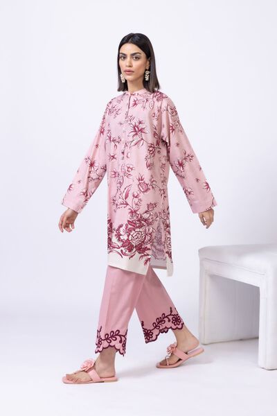 Embroidered | Crosshatch Poplin | Pants | USD 6.00