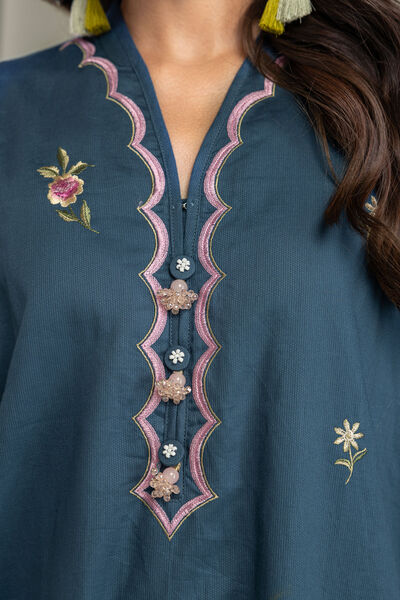 Embroidered | Textured Cotton | Kurta | USD 60.00